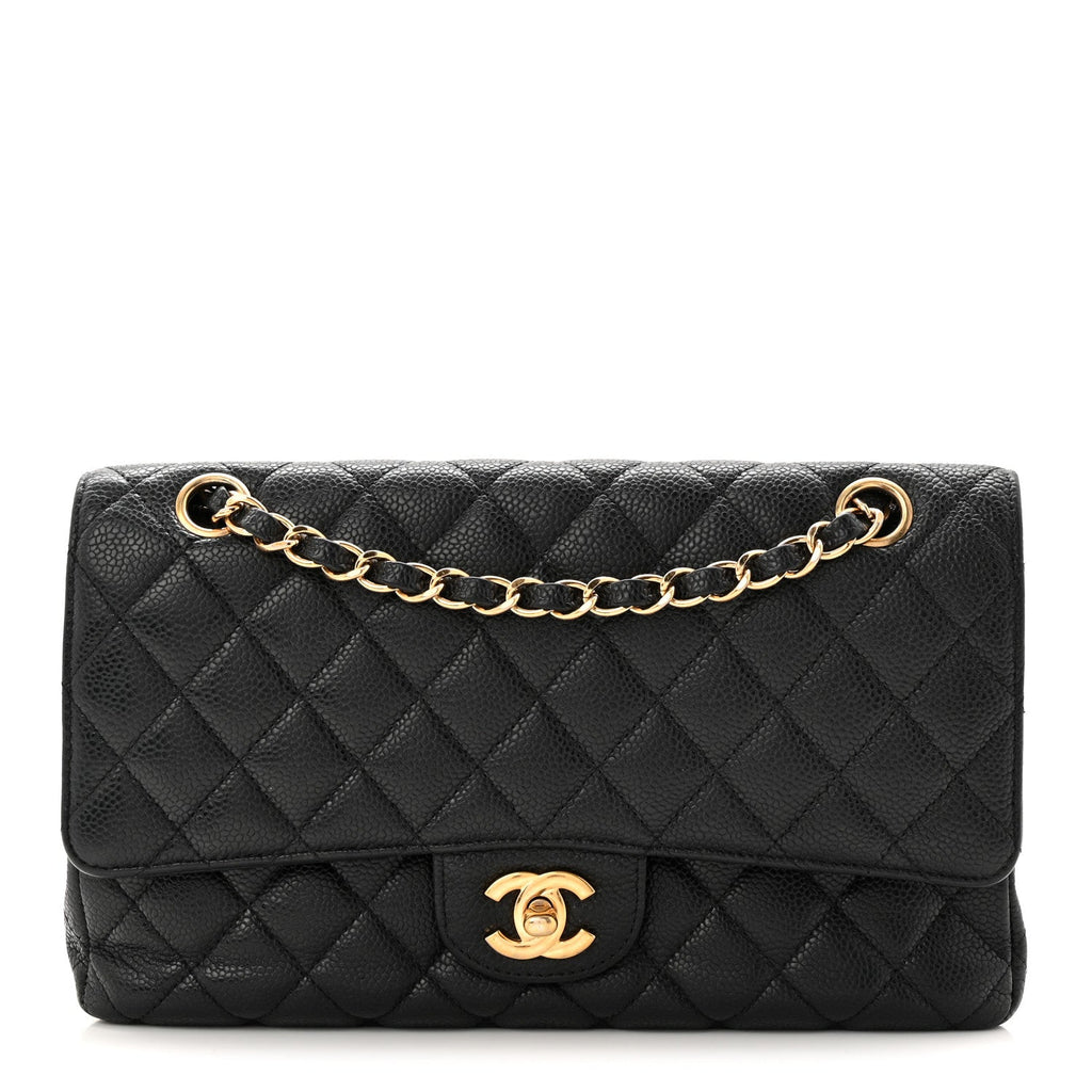Chanel Caviar Quilted Medium Double Flap Black