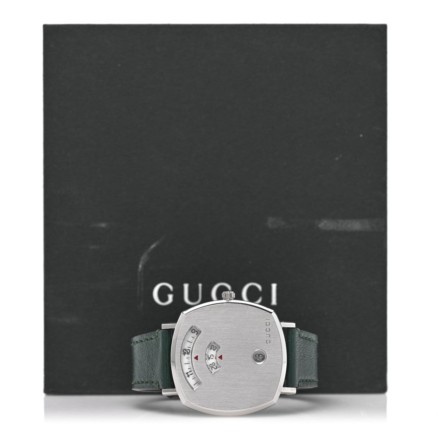 Gucci Stainless Steel Calfskin 35mm Grip Quartz Watch Green