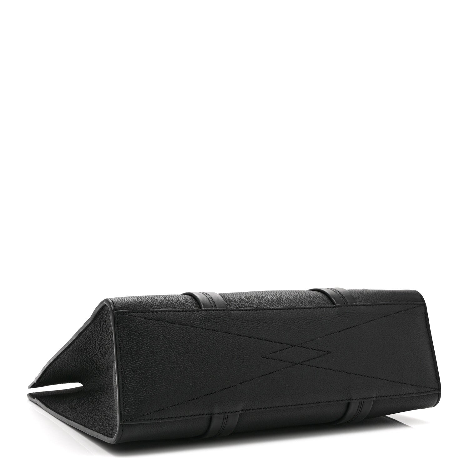 Louis Vuitton Grained Calfskin LV Aerogram Tote Black