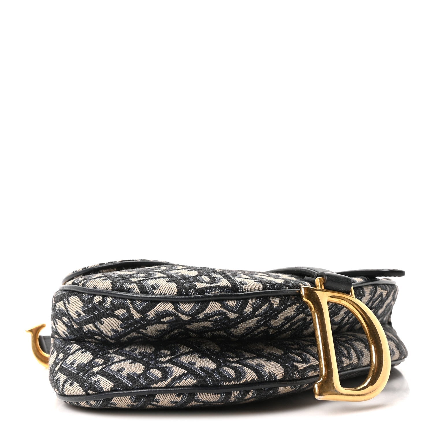 Christian Dior Oblique Saddle Bag Blue