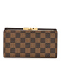 Louis Vuitton Damier Ebene Continental French Purse Wallet