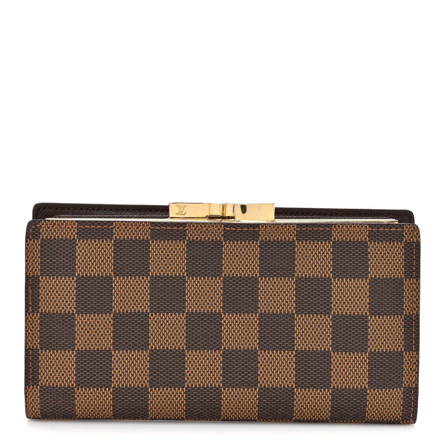Louis Vuitton Damier Ebene Continental French Purse Wallet
