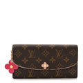 Louis Vuitton Monogram Bloom Flower Emilie Wallet Fuchsia