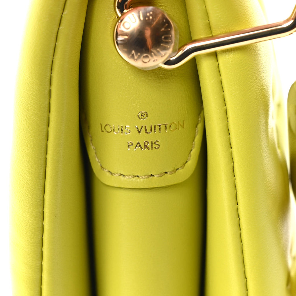 Louis Vuitton Embossed Monogram Coussin PM Vert Acide