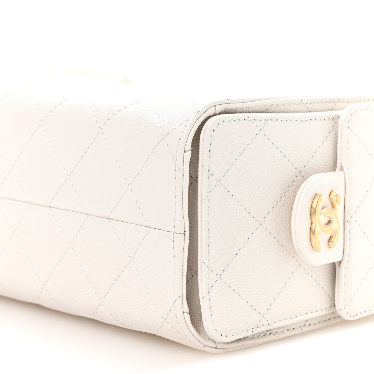 Chanel Caviar Quilted Mini Chanel 25 Handbag White