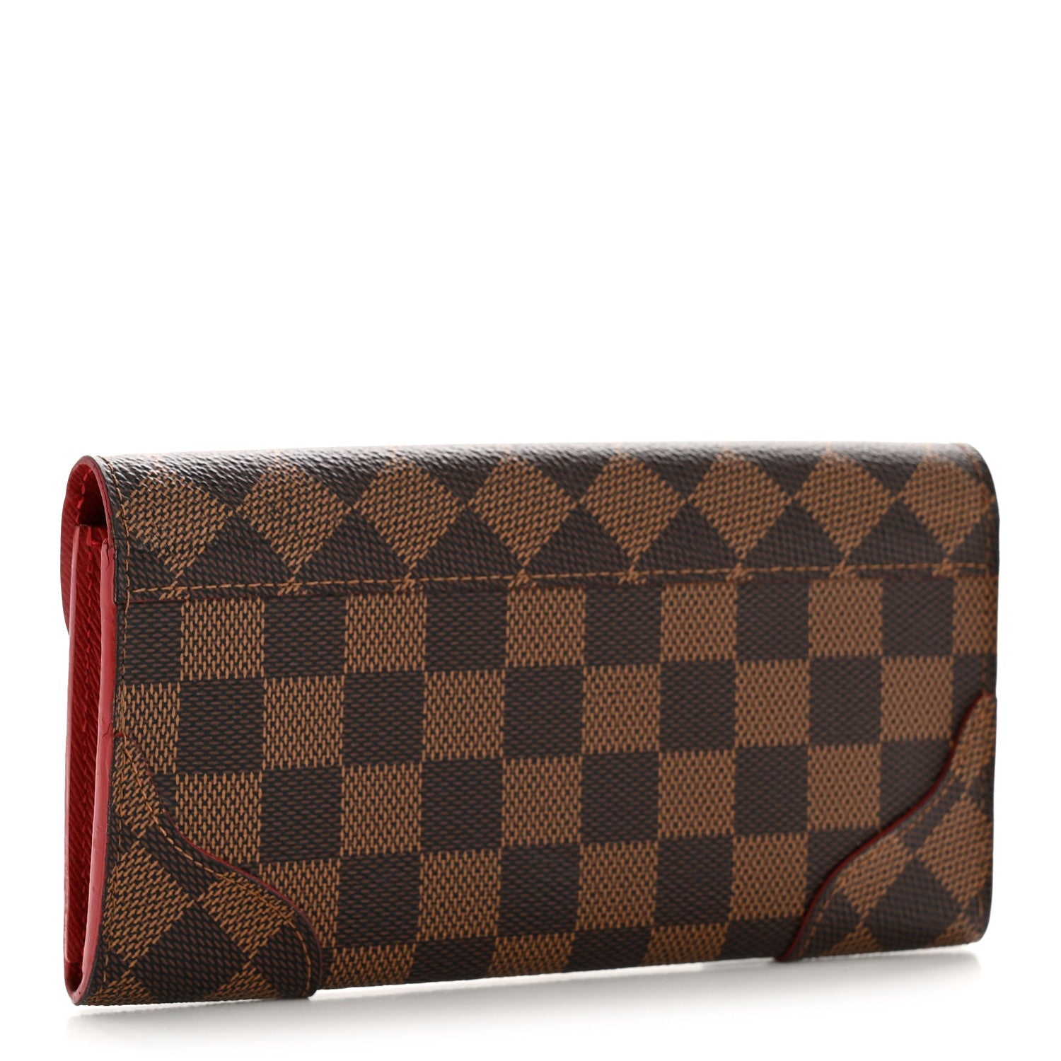 Louis Vuitton Damier Ebene Caissa Wallet Cherry