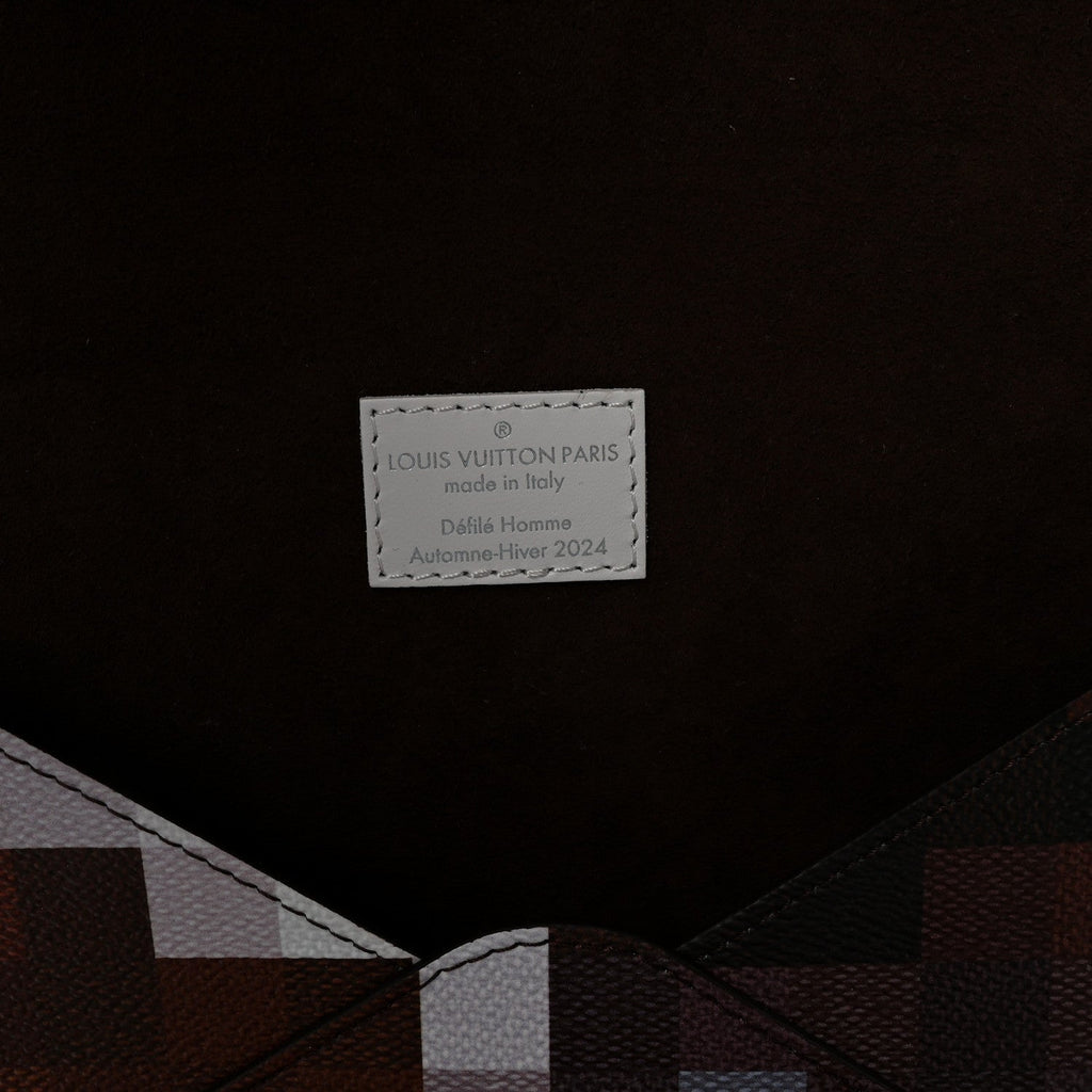 Louis Vuitton Calfskin Cowmooflage Mark Folder Brown