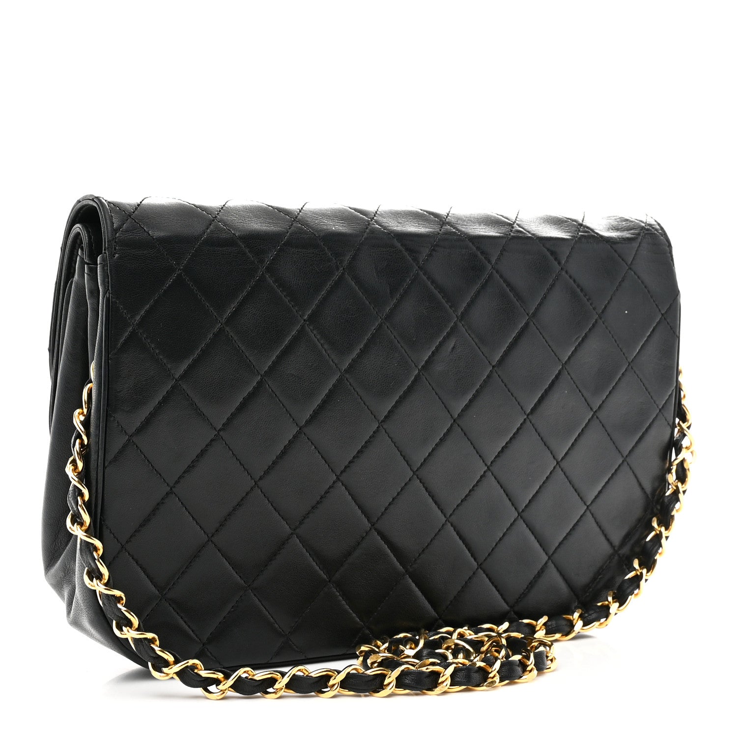 Chanel Lambskin Quilted Flap Bag Black