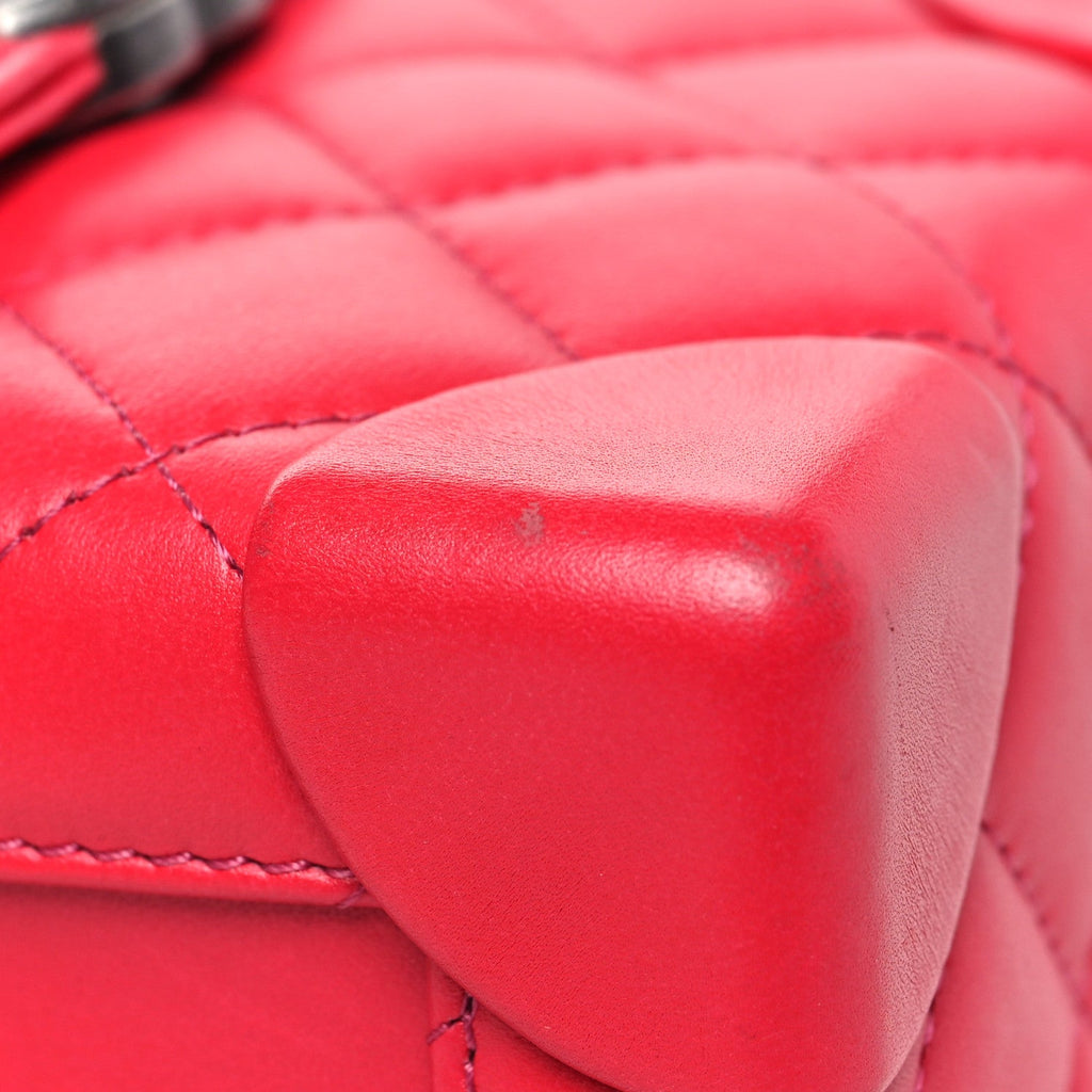 Chanel Lambskin Quilted Trunk Bag Pink