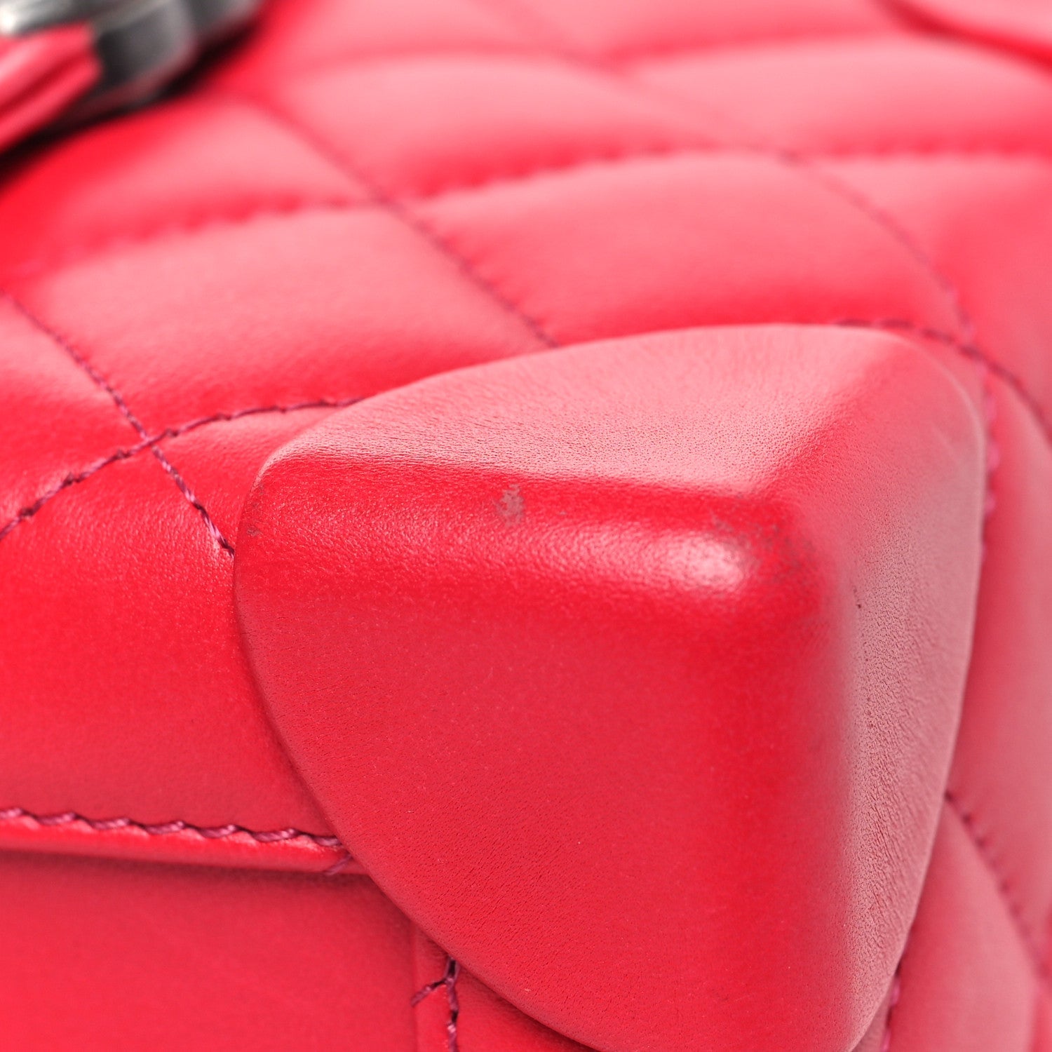 Chanel Lambskin Quilted Trunk Bag Pink