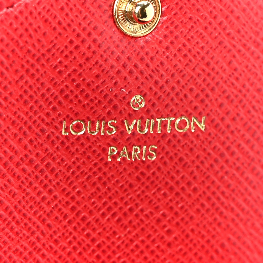 Louis Vuitton Damier Ebene Josephine Wallet Red