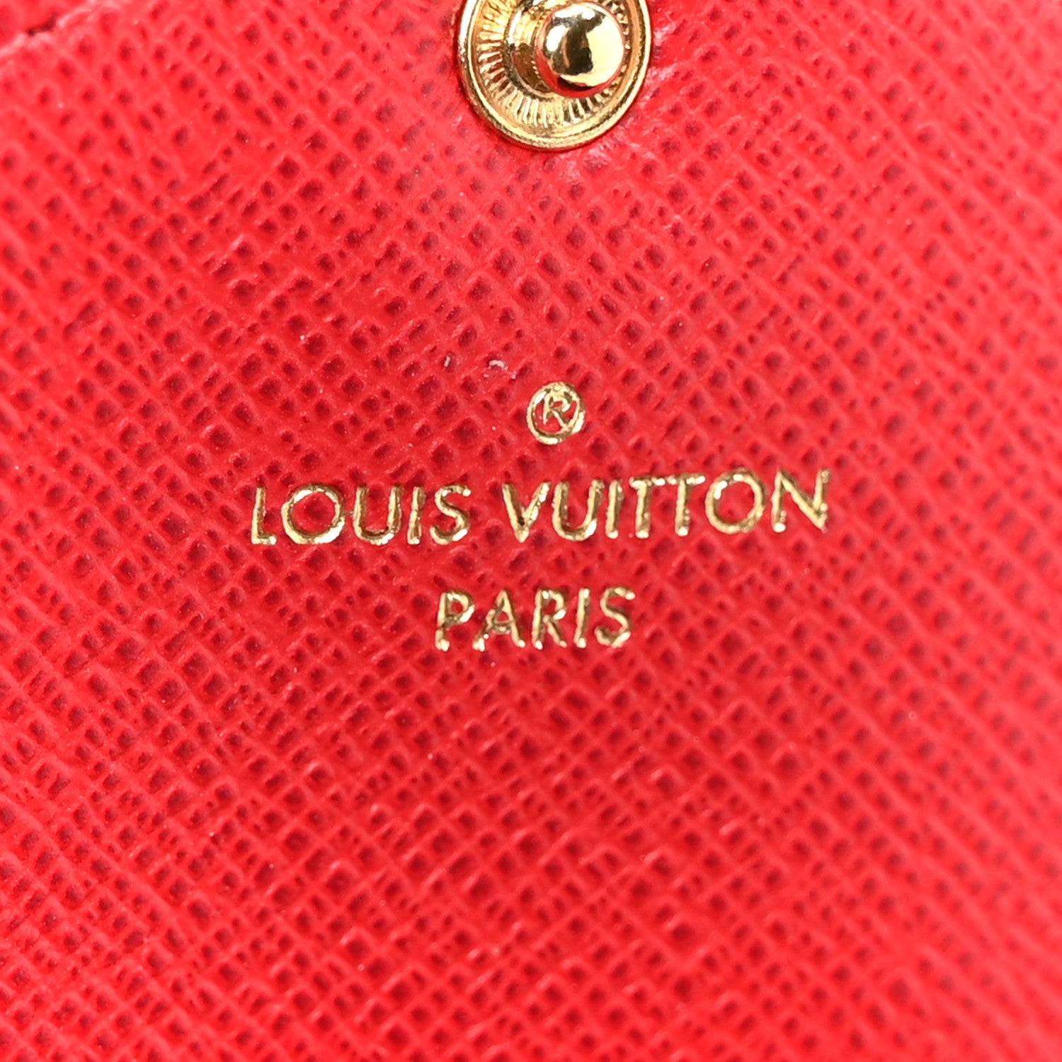 Louis Vuitton Damier Ebene Josephine Wallet Red