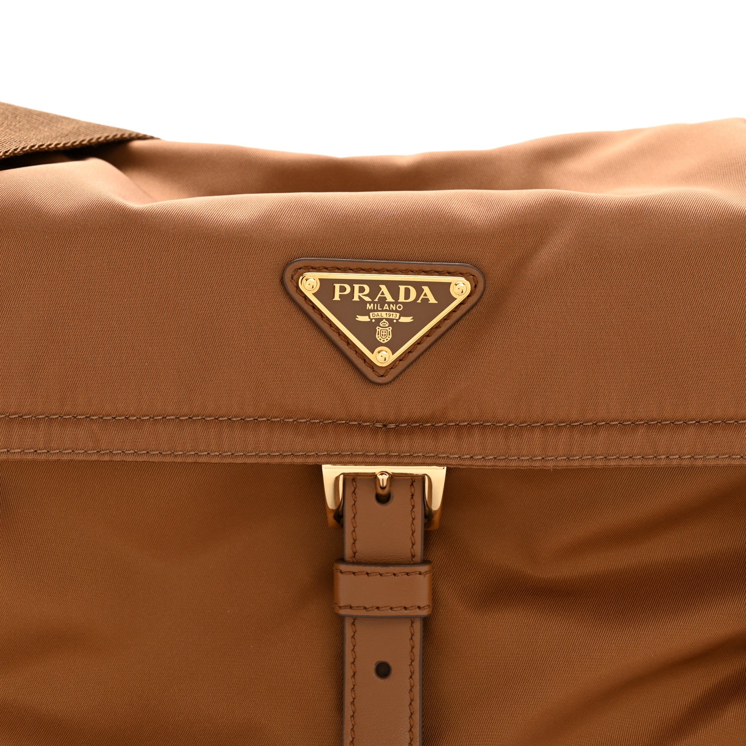 Prada Re-Nylon Medium Explore Shoulder Bag Camel