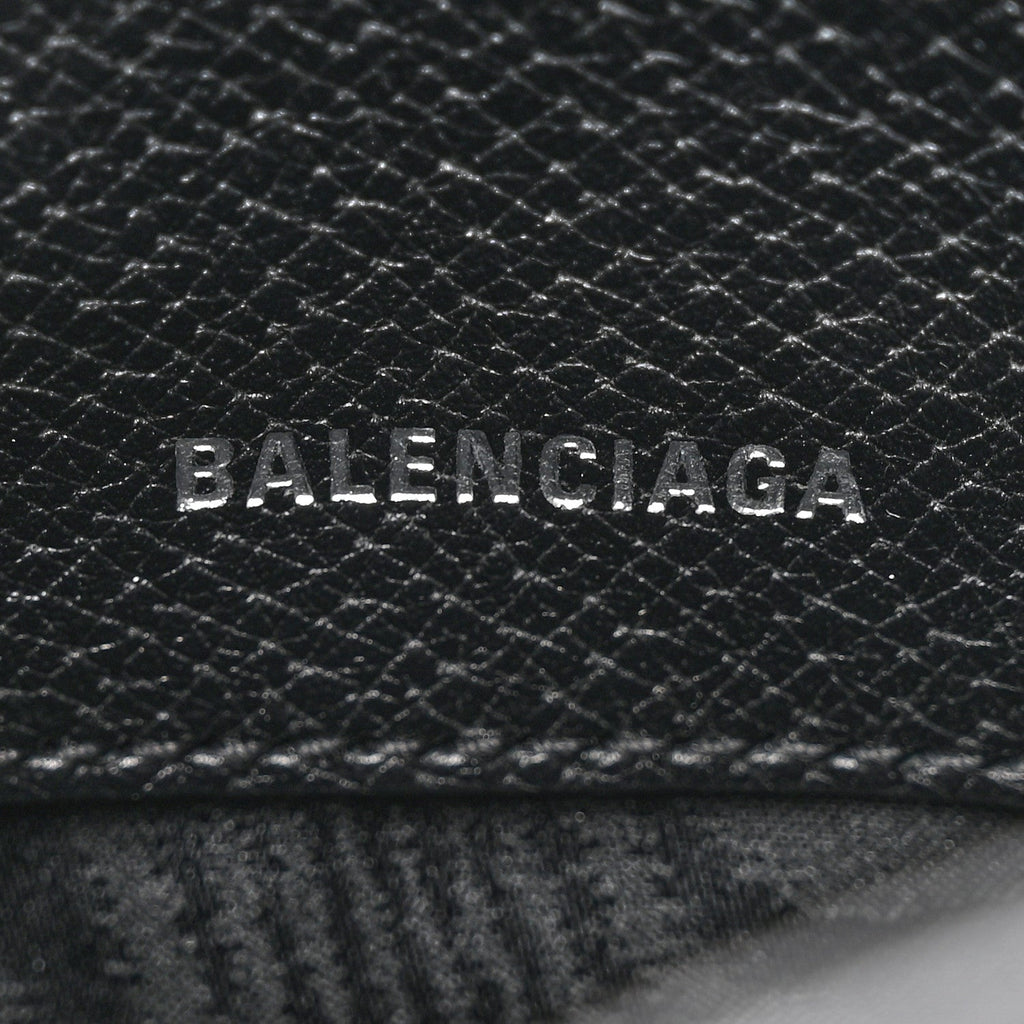Gucci X BALENCIAGA BB Monogram Calfskin Web Mini Jackie 1961 Hobo Black