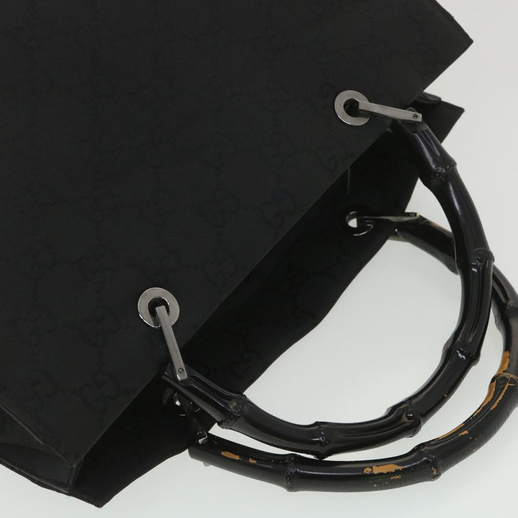 GUCCI GG Canvas Hand Bag Black  38354
