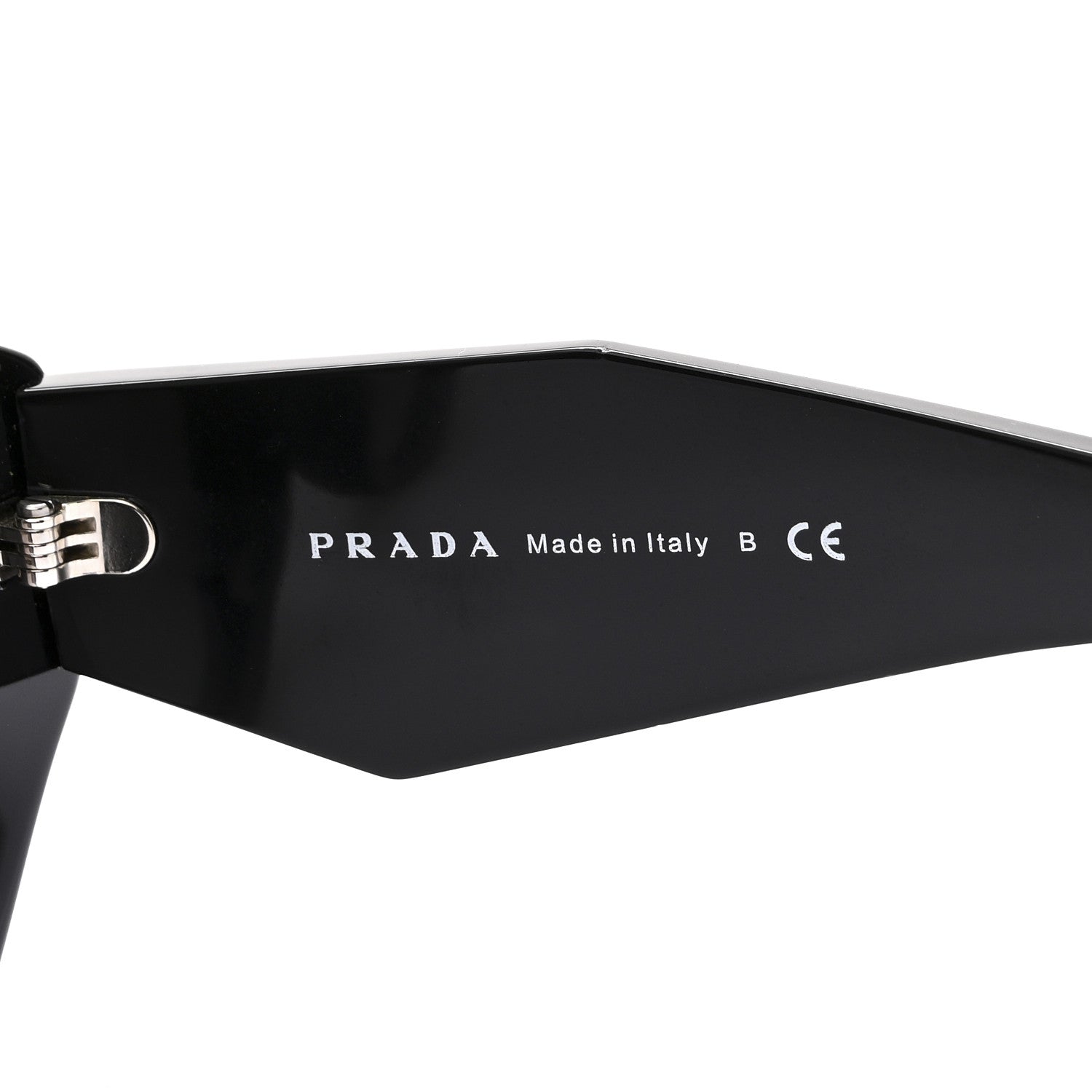 Prada Acetate Symbole Sunglasses SPR 07Y Black