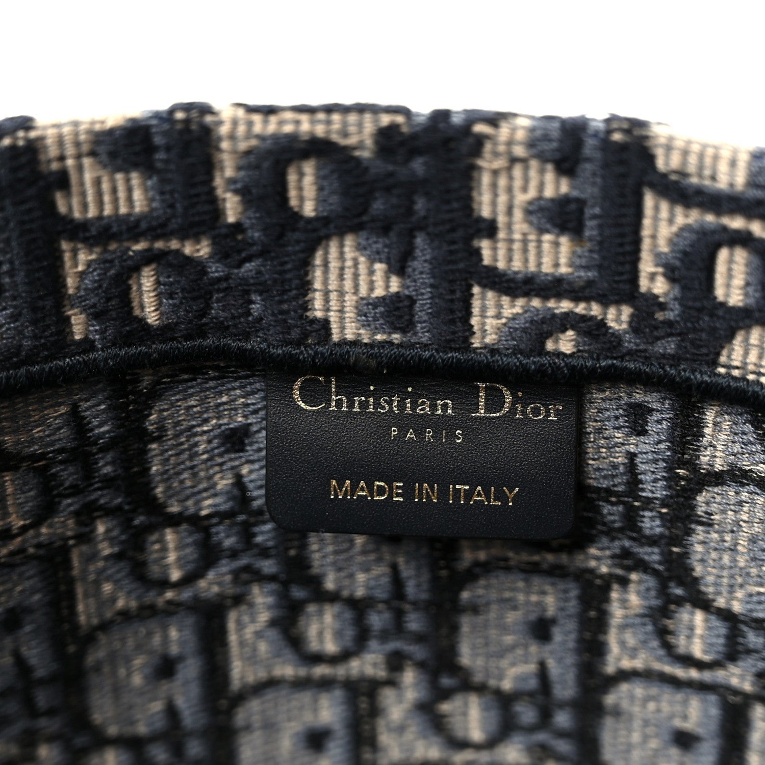 Christian Dior Oblique Large Book Tote Blue Multicolor