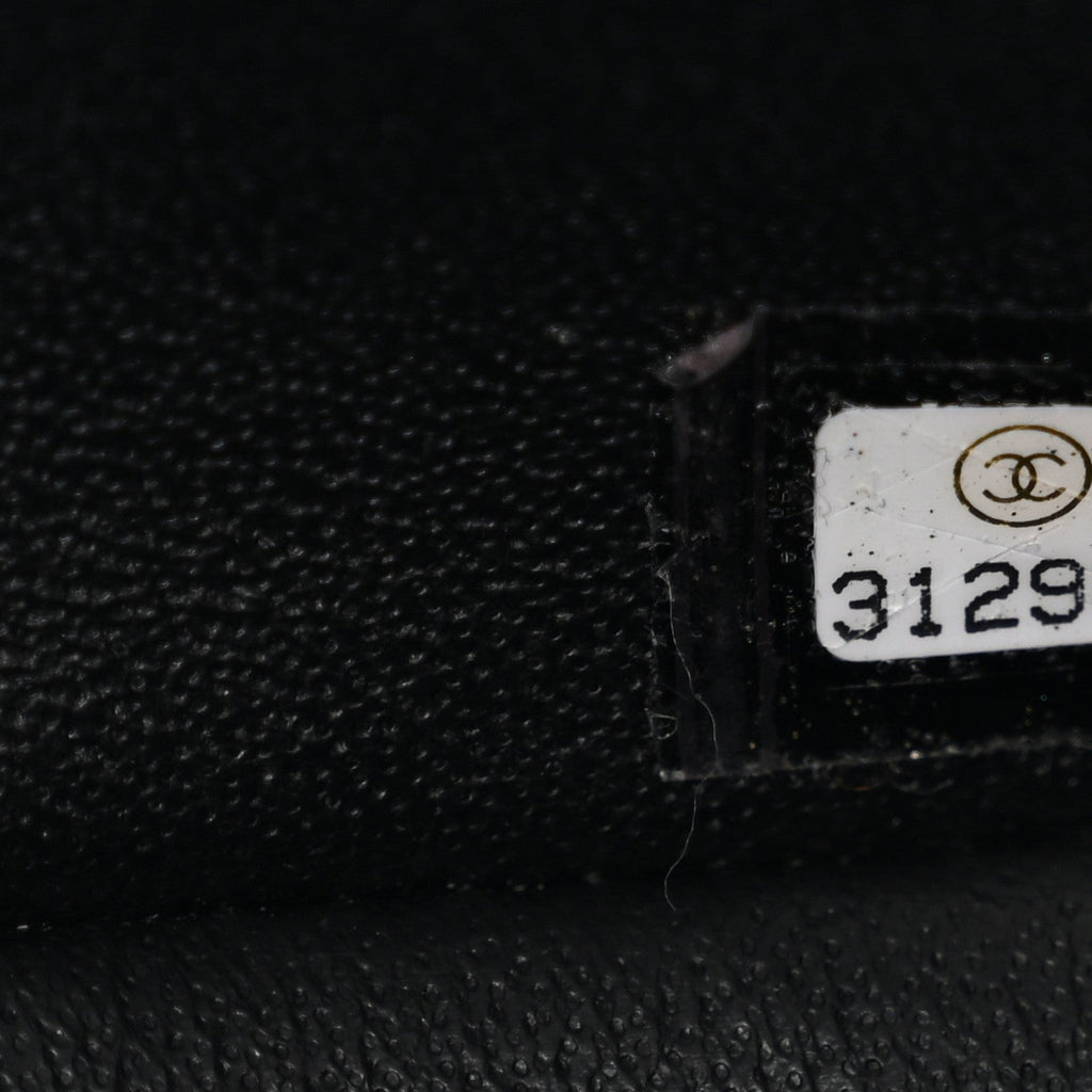 Chanel Caviar Quilted Mini Top Handle Rectangular Flap Black