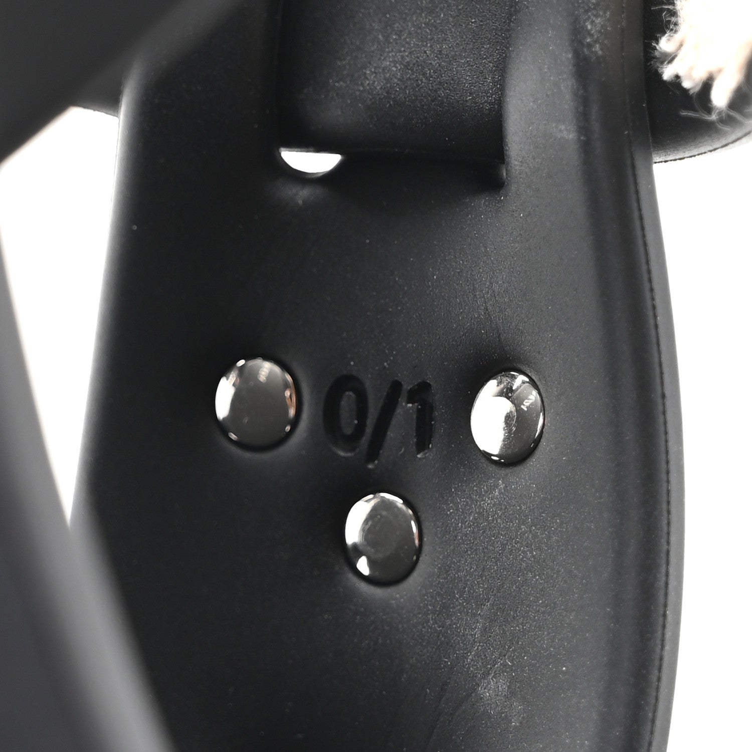 Prada Foam Rubber Metal Triangle Logo Soft Cage Women Sandals 40 Black
