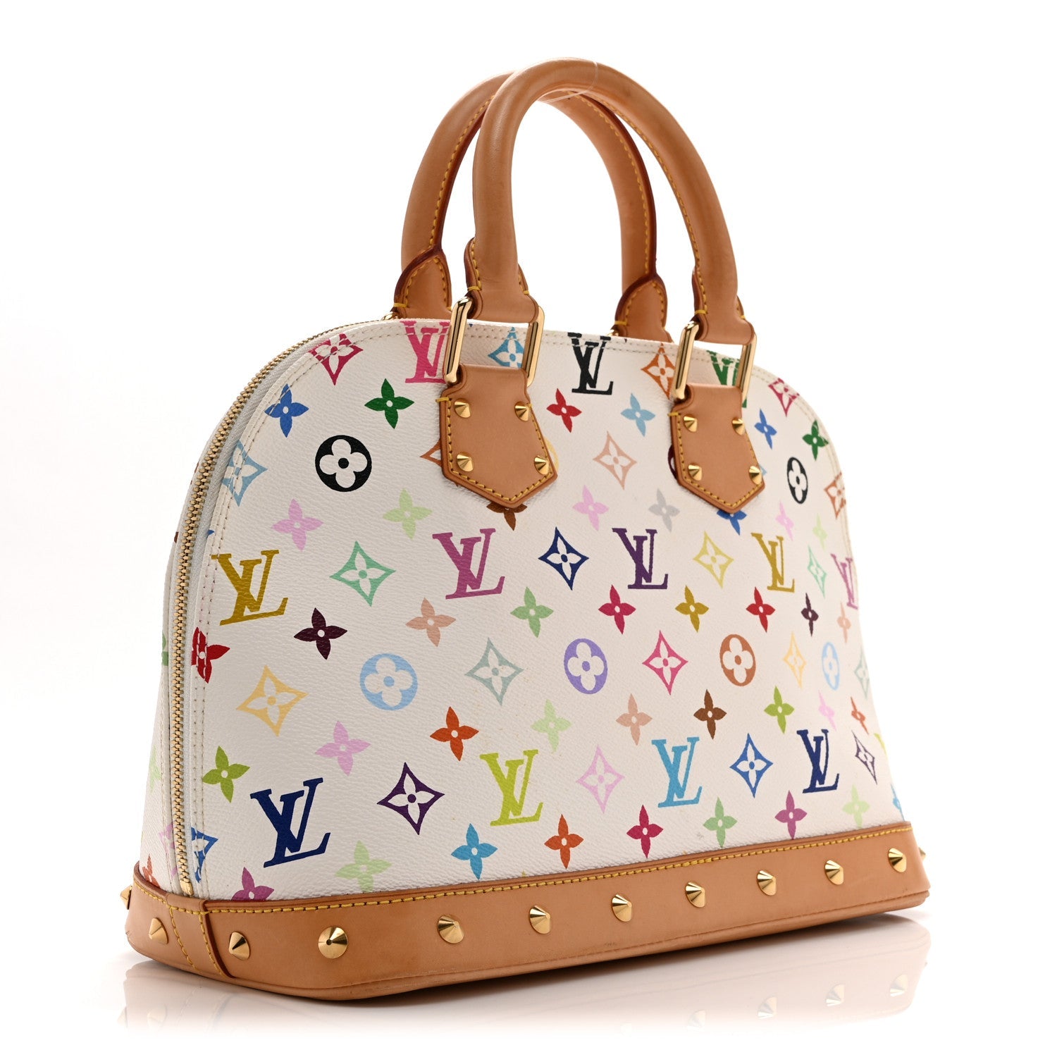 Louis Vuitton Monogram Multicolor Alma White