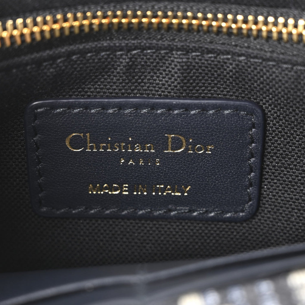 Christian Dior Oblique 30 Montaigne 2-In-1 Pouch Blue