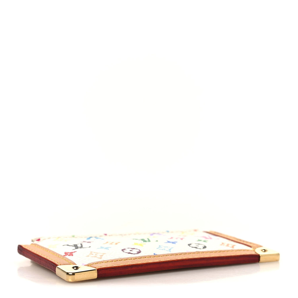 Louis Vuitton Monogram Multicolor Key Pouch White