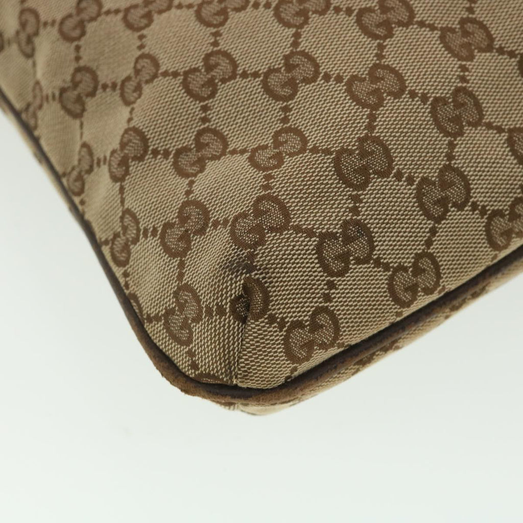 GUCCI GG Canvas Shoulder Bag Beige 122791  38436