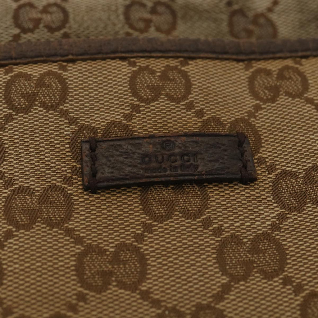 GUCCI GG Canvas Shoulder Bag Beige 122791  38436