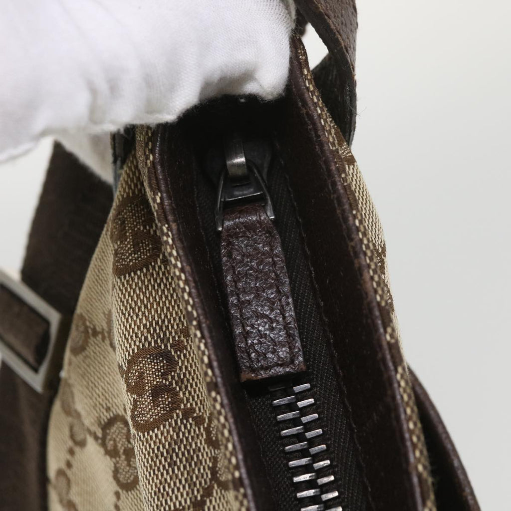 GUCCI GG Canvas Shoulder Bag Beige 122791  38436