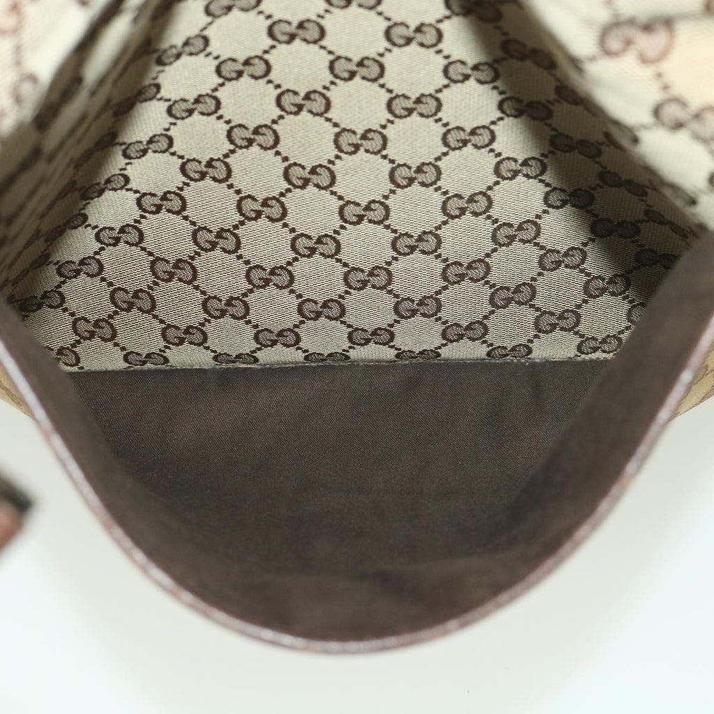 GUCCI GG Canvas Shoulder Bag Beige 122791  38436