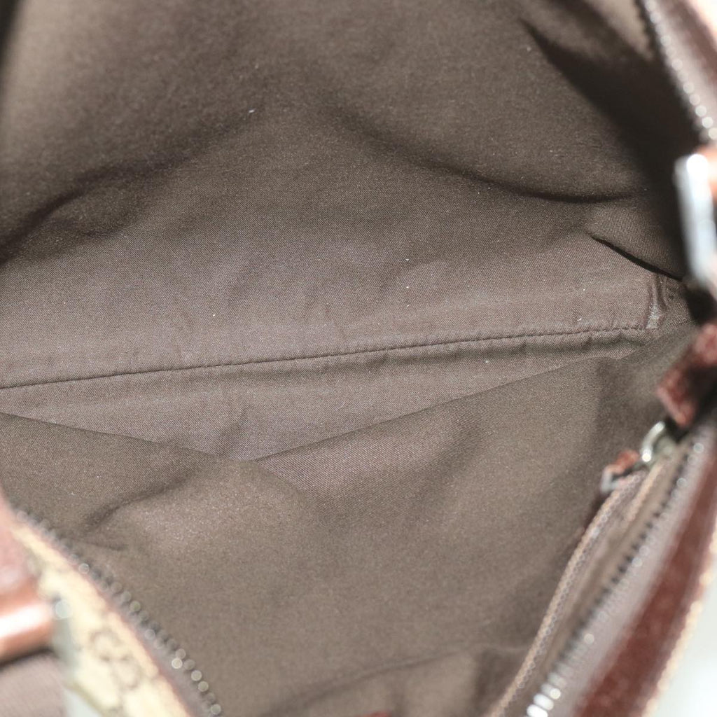 GUCCI GG Canvas Shoulder Bag Beige 122791  38436