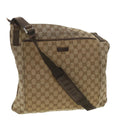 GUCCI GG Canvas Shoulder Bag Beige 122791  38436