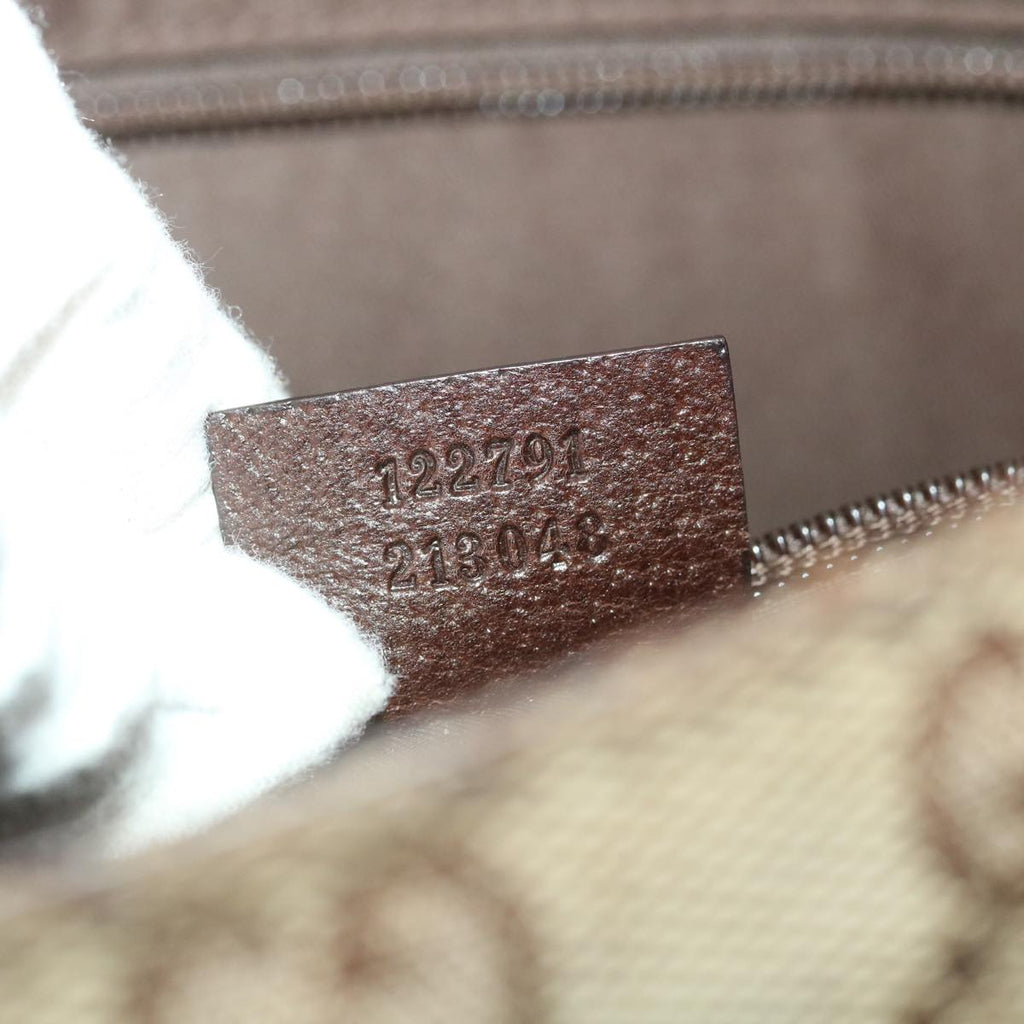 GUCCI GG Canvas Shoulder Bag Beige 122791  38436
