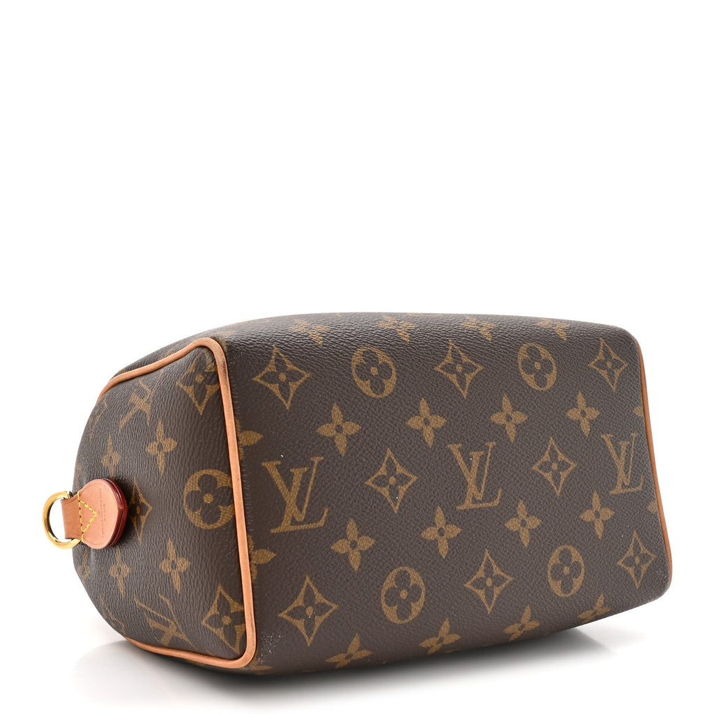 Louis Vuitton Monogram Speedy Bandouliere 20 Beige