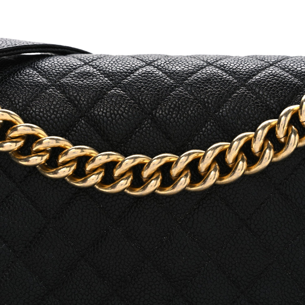 Chanel Caviar Quilted New Medium Boy Flap Black