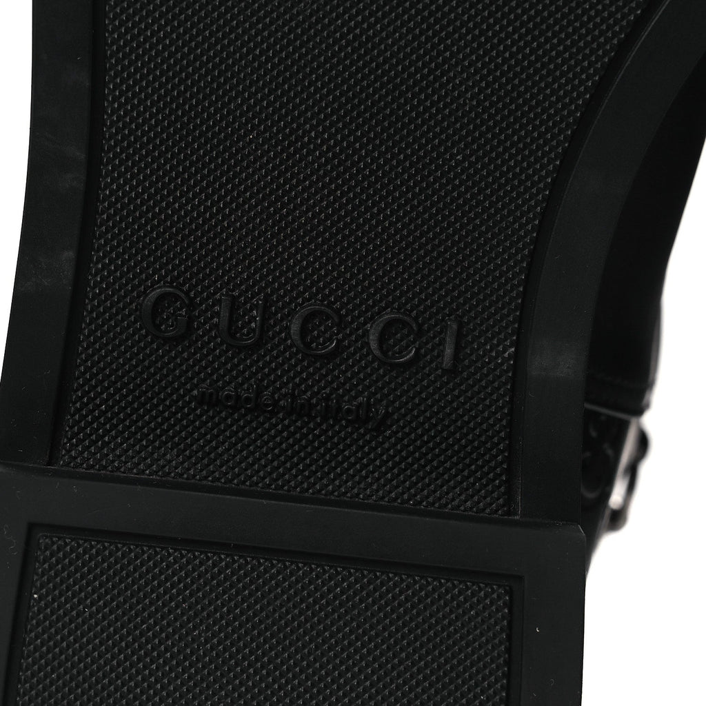 Gucci Guccissima Real Betis Glamour Calfskin Michelangelo Slim Horsebit Riding Boots 39.5 Black