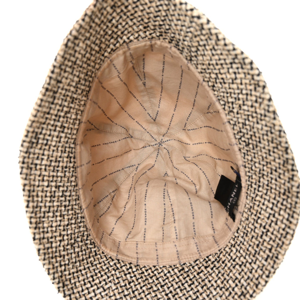 Chanel Tweed Bucket Hat 57 Beige