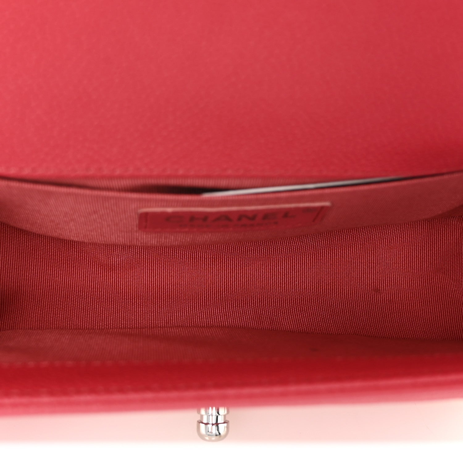 Chanel Caviar Quilted Small Boy Flap Red