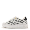 Louis Vuitton Calfskin Printed Time Out Trainer Sneakers 37 White
