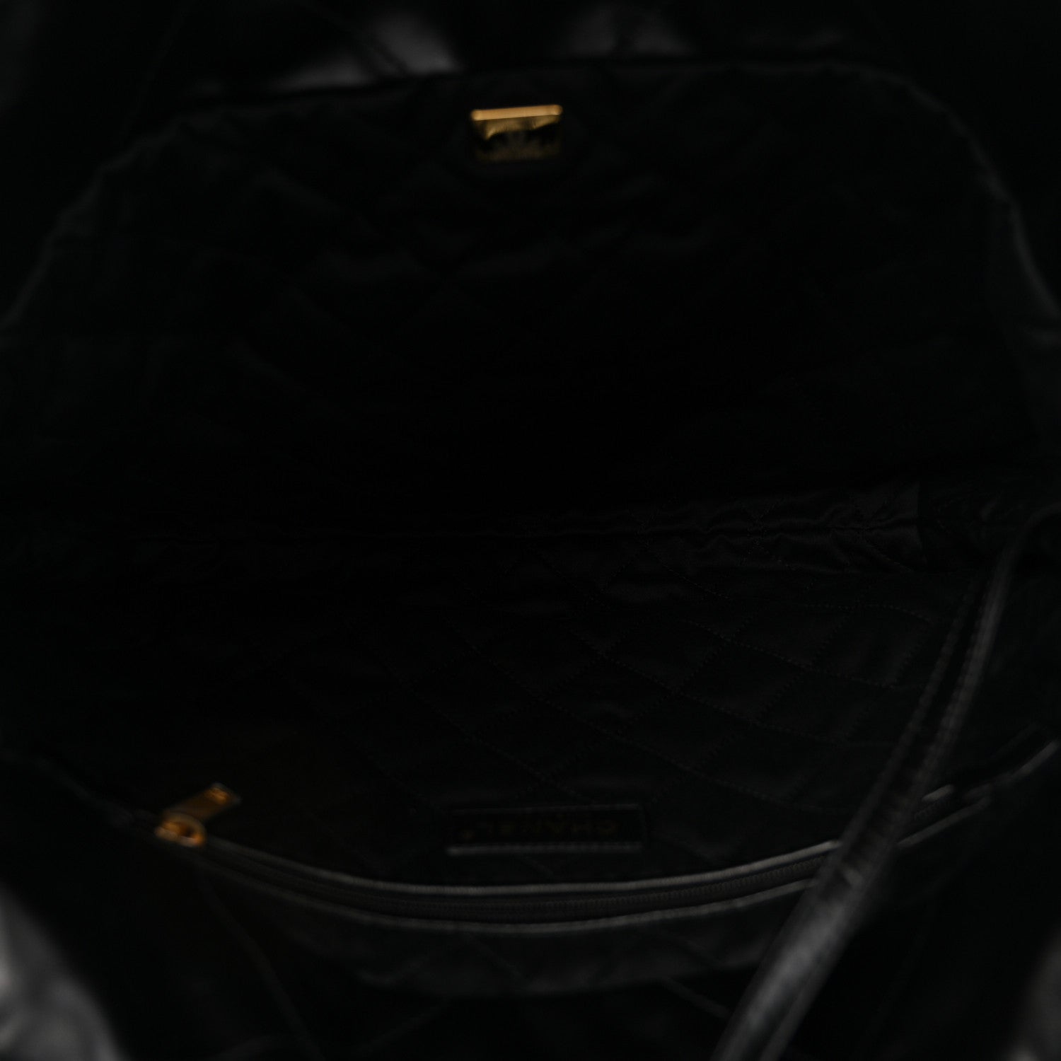 Chanel Shiny Calfskin Quilted Small Chanel 22 Black