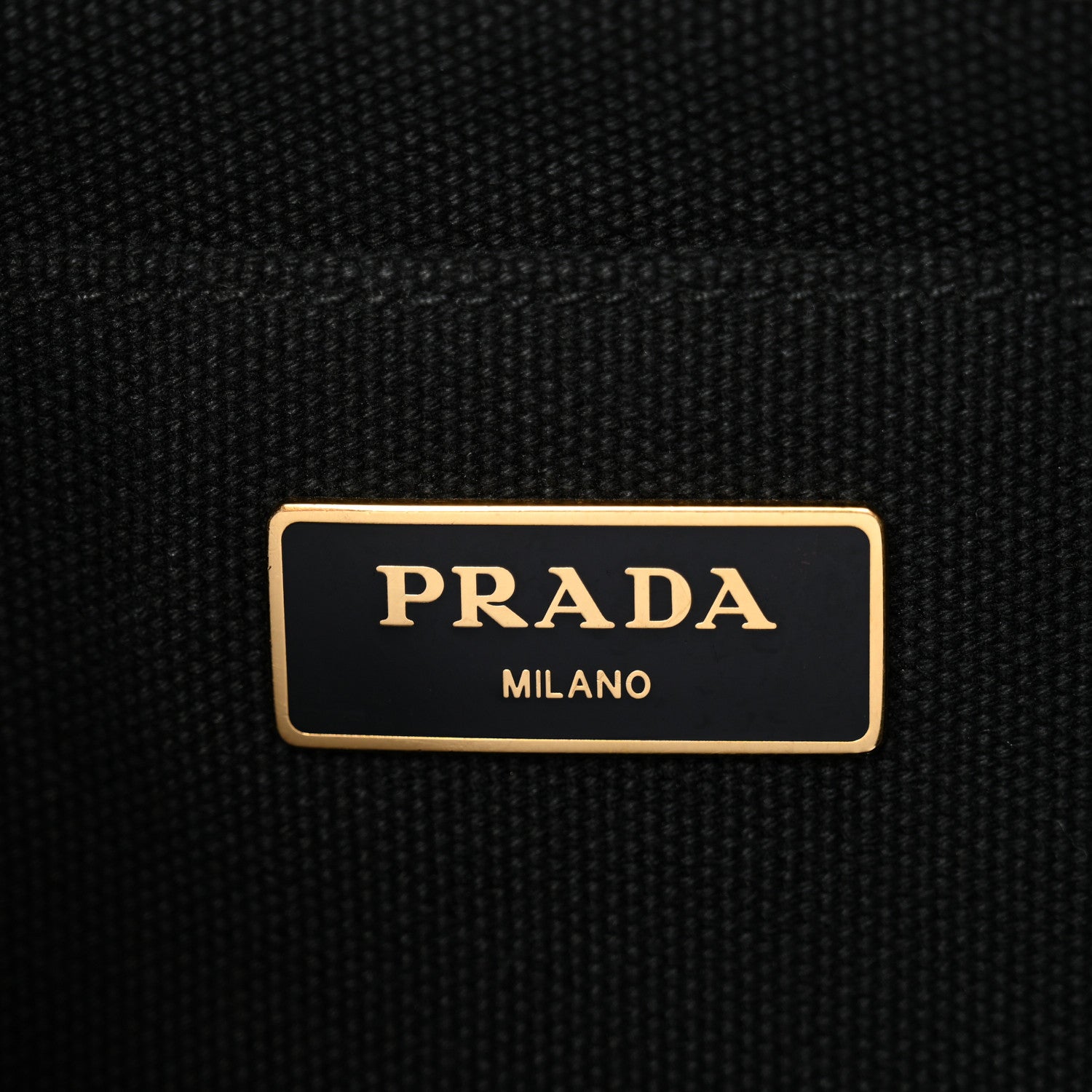 Prada Canapa Logo Tote Black