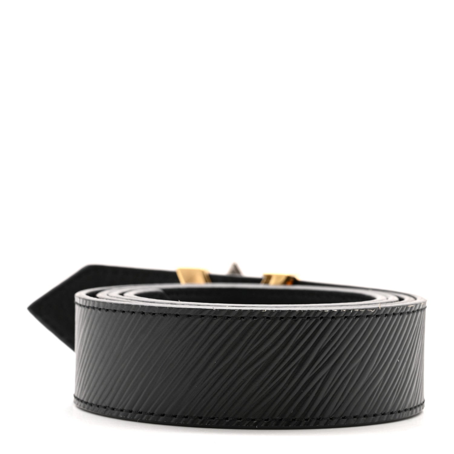 Louis Vuitton Epi 30mm LV Twist Belt 90 36 Black
