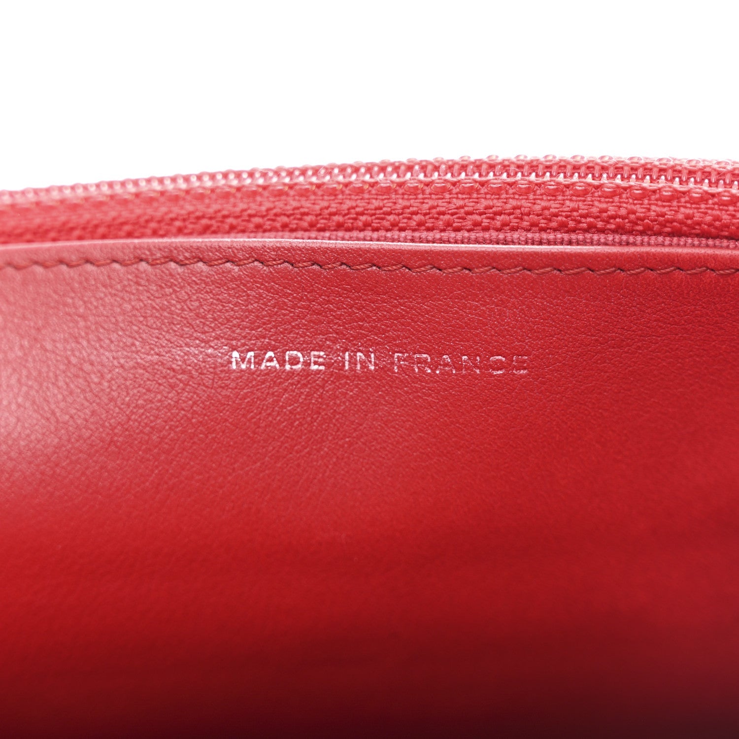 Chanel Caviar Quilted Wallet on Chain WOC Red