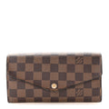 Louis Vuitton Damier Ebene Sarah Wallet NM