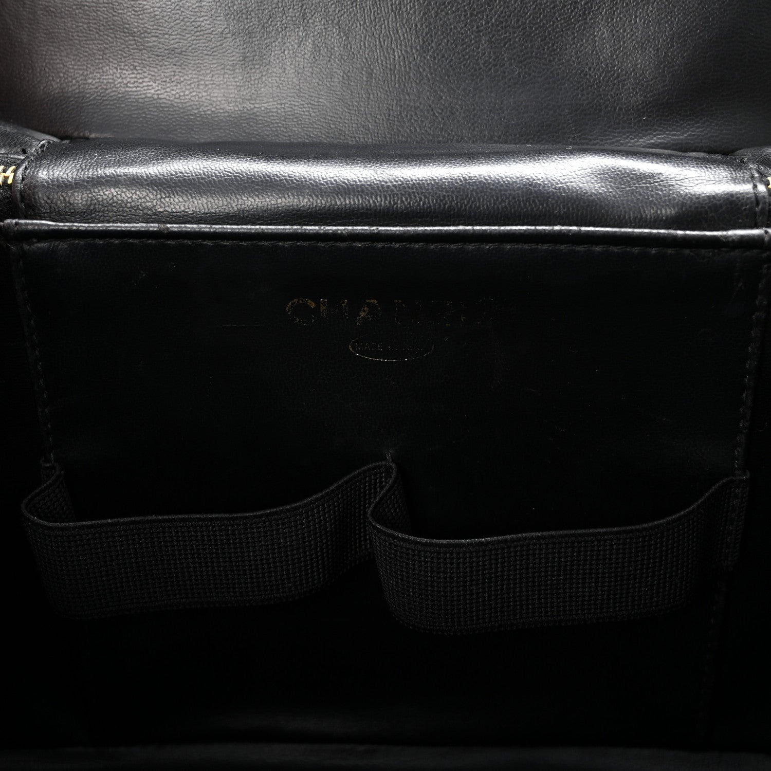 Chanel Caviar CC Vanity Train Case Black