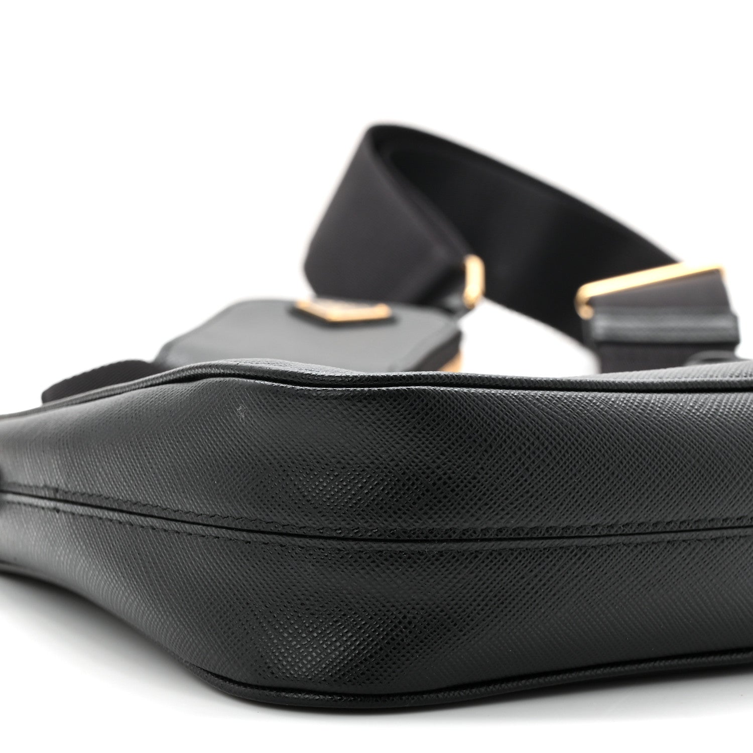 Prada Saffiano Lux Re-Edition 2005 Shoulder Bag Black