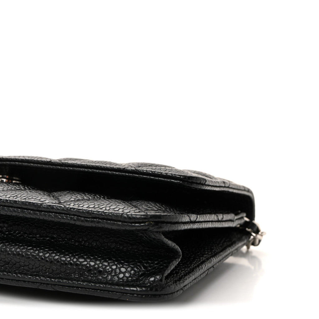 Chanel Caviar Quilted Wallet on Chain WOC Black