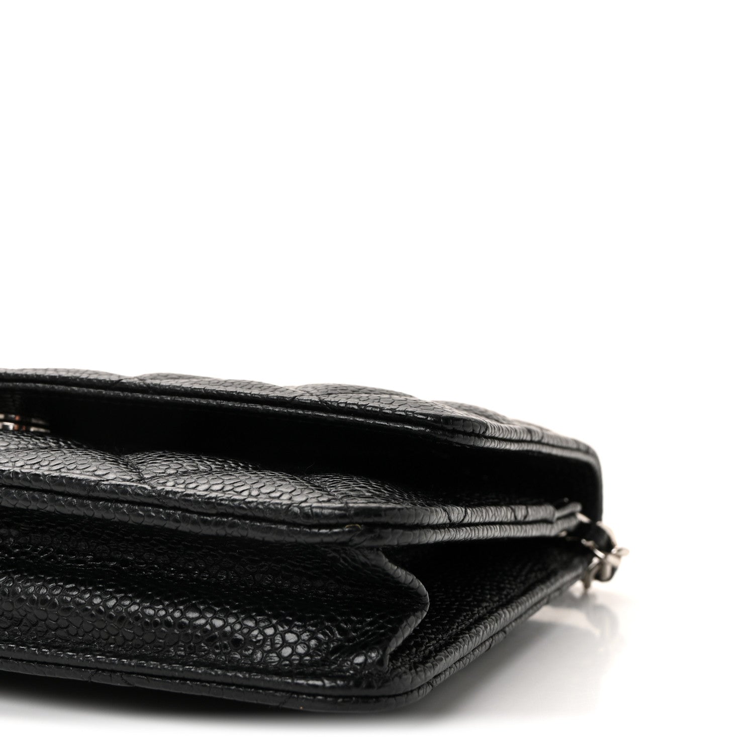 Chanel Caviar Quilted Wallet on Chain WOC Black