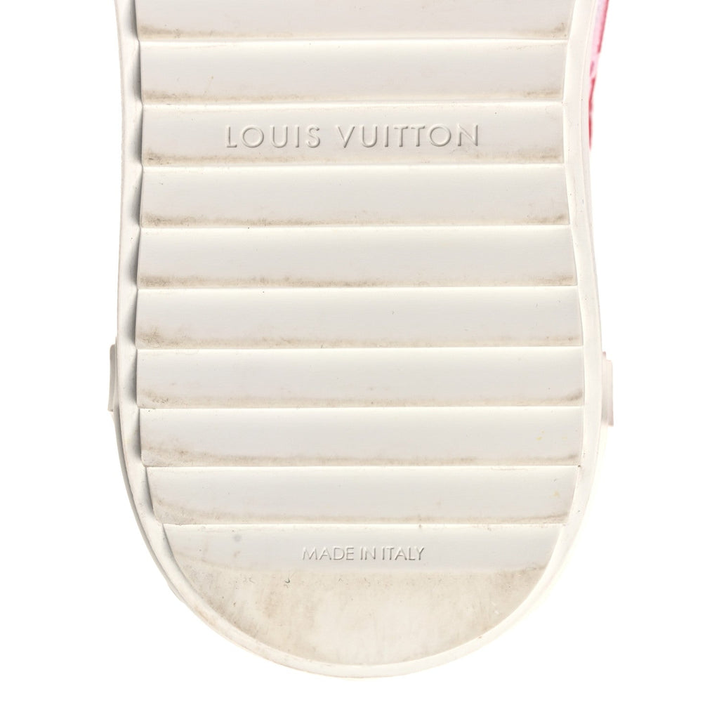 Louis Vuitton Monogram Escale Time Out Sneakers 35.5 Red