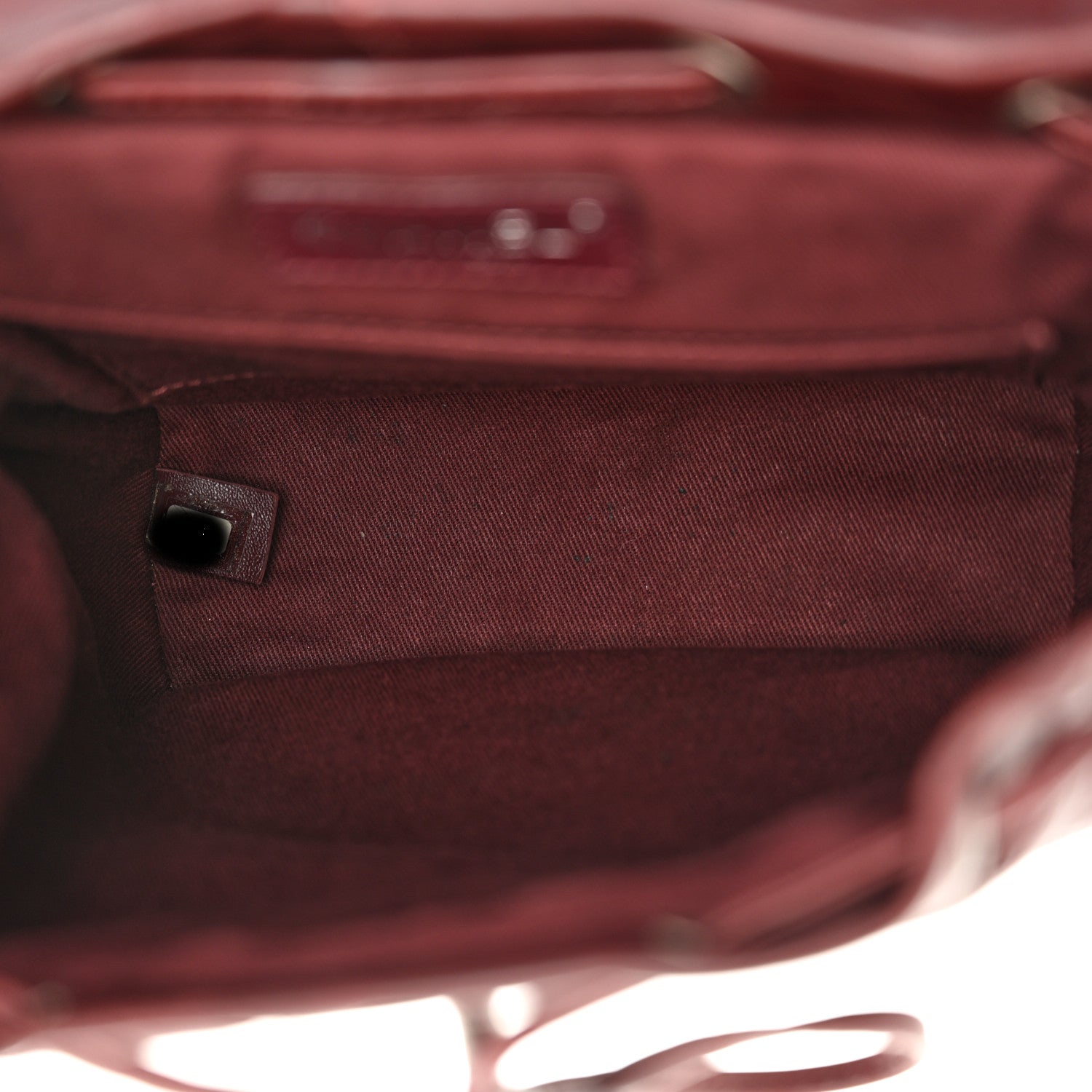 Chanel Glazed Calfskin Quilted Small Salzburg Backpack Burgundy